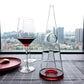 Glass Wine Decanter with Pyramid Shape and Waterfall Spout, 25.3oz