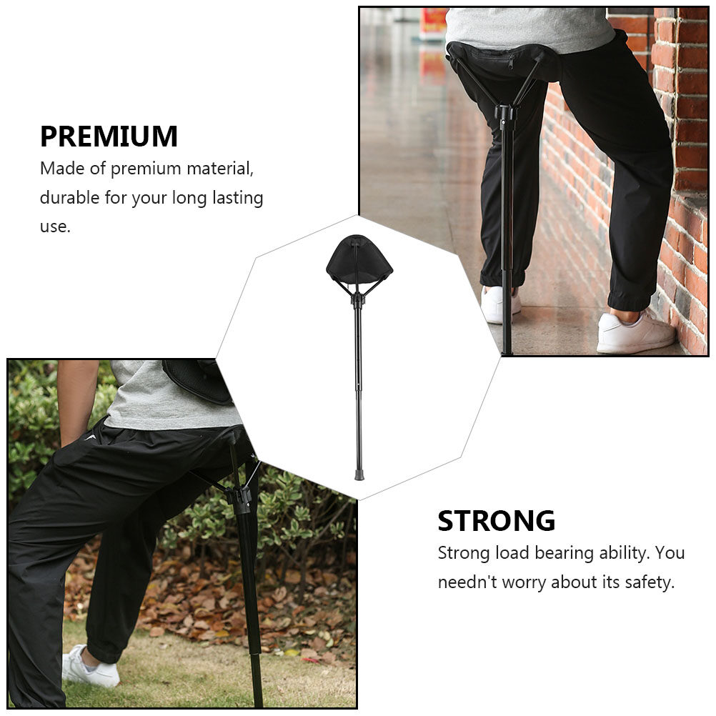 Folding Travel Chair with Nylon Seat and Compact Backpack Design