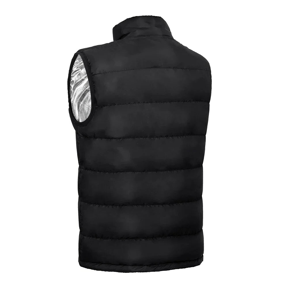 Heated Vest with 9 Heating Zones and USB Power Connection for Outdoor Activities