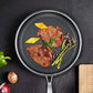 Stainless Steel Frying Pan with Pixel Texture Non-Stick Surface and Even Heat Distribution