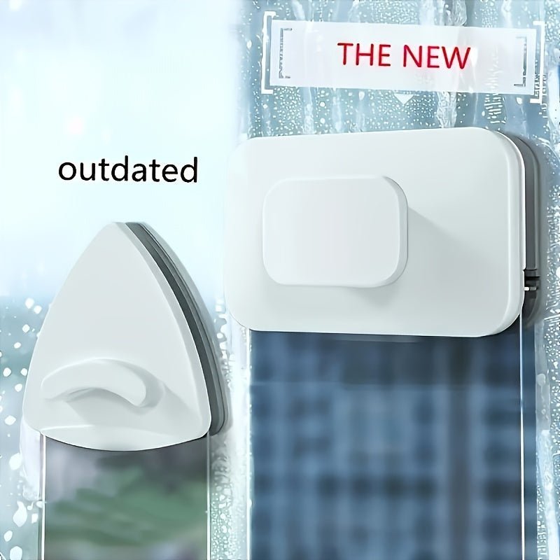 Magnetic Window Cleaner with Dual-Sided Pads and Safety String for Double Glazed  Glass