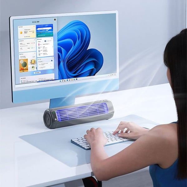 Rechargeable Portable Fan with 36dB Silent Operation and 8-Hour Battery Life