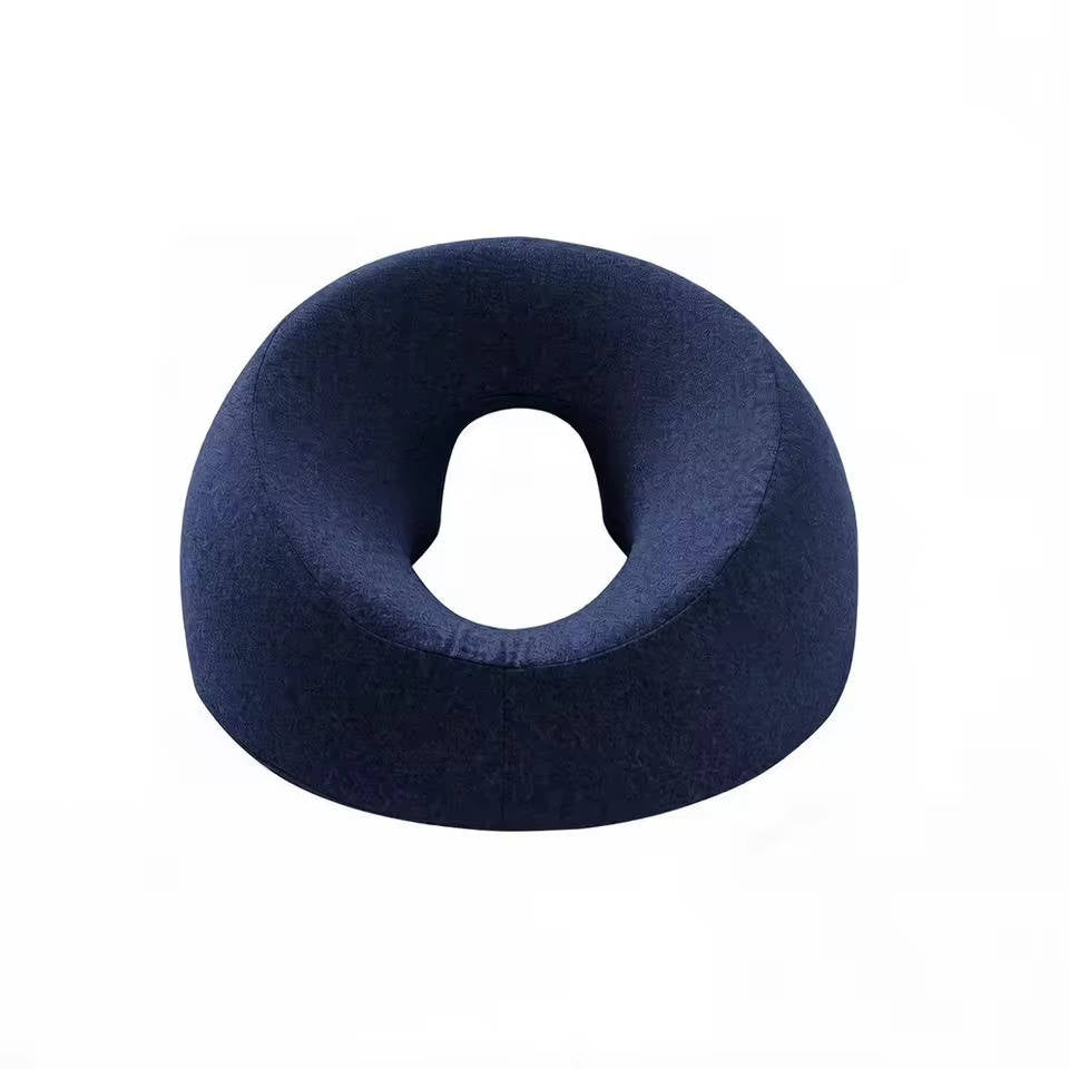 Face Down Pillow for Massage Table, Adjustable Face Pillow for Bed and Stomach Sleeping with Removable Gray Cover