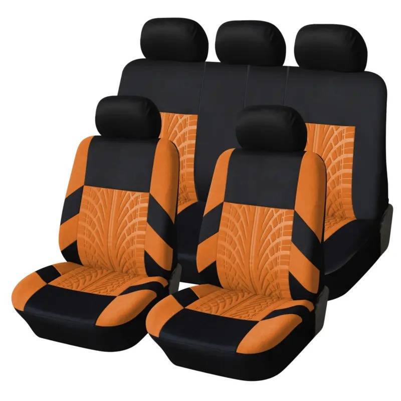 Universal Car Seat Covers for 5 Seats, Breathable Fabric Front and Rear Protectors, Airbag Compatible, Fits Cars Trucks SUVs and Vans