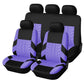 Universal Car Seat Covers for 5 Seats, Breathable Fabric Front and Rear Protectors, Airbag Compatible, Fits Cars Trucks SUVs and Vans