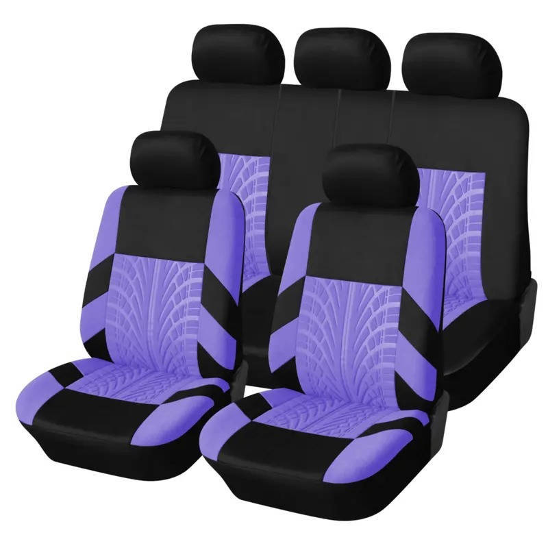 Universal Car Seat Covers for 5 Seats, Breathable Fabric Front and Rear Protectors, Airbag Compatible, Fits Cars Trucks SUVs and Vans