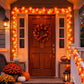 3 Pack 8.2 Ft Lighted Maple Leaf Garland, 60 LED Autumn Leaf Vines for Thanksgiving, Mantel, Fireplace and Home Fall Decor