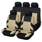 Universal Car Seat Covers for 5 Seats, Breathable Fabric Front and Rear Protectors, Airbag Compatible, Fits Cars Trucks SUVs and Vans