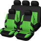 Universal Car Seat Covers for 5 Seats, Breathable Fabric Front and Rear Protectors, Airbag Compatible, Fits Cars Trucks SUVs and Vans