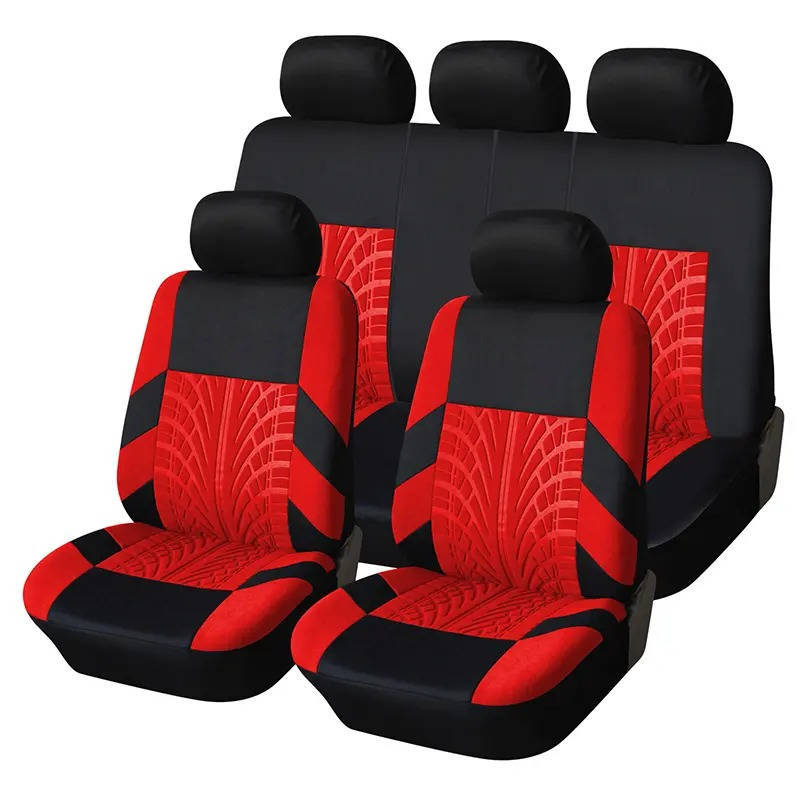 Universal Car Seat Covers for 5 Seats, Breathable Fabric Front and Rear Protectors, Airbag Compatible, Fits Cars Trucks SUVs and Vans