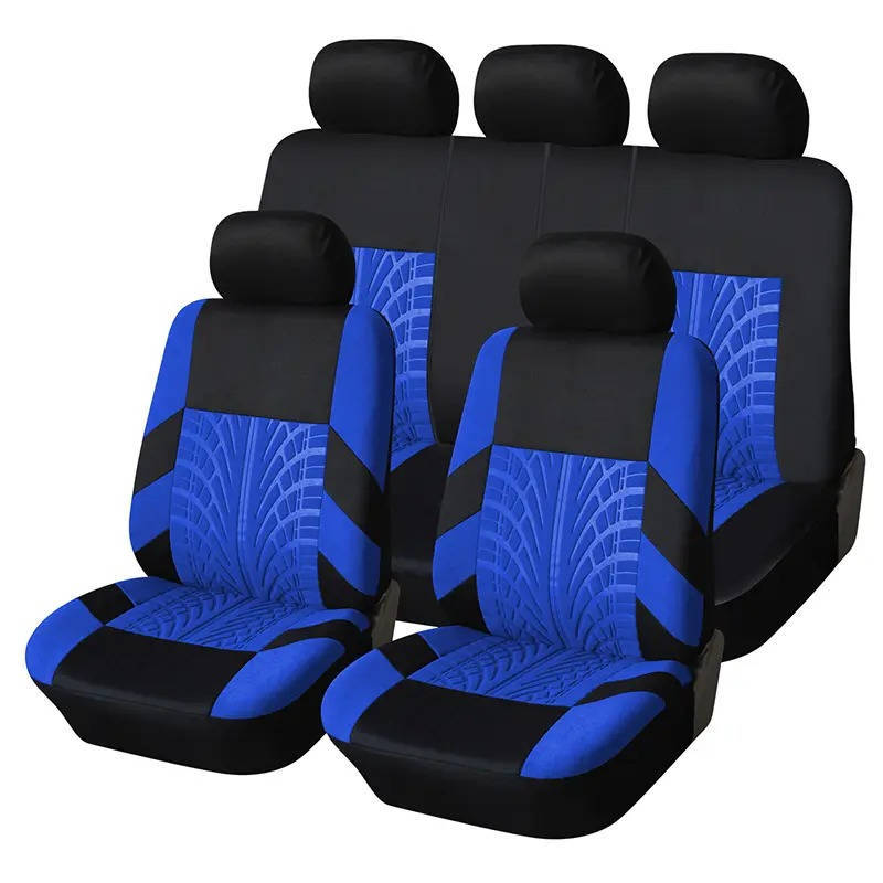 Universal Car Seat Covers for 5 Seats, Breathable Fabric Front and Rear Protectors, Airbag Compatible, Fits Cars Trucks SUVs and Vans