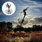 Mygametables Fairy Steel Garden Sculpture, Metal Fairy on Dandelion