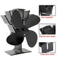 Mygametables Heat Powered Fireplace Fan, Efficient Wood Stove Heat Circulator