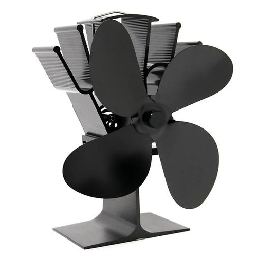 Mygametables Heat Powered Fireplace Fan, Efficient Wood Stove Heat Circulator