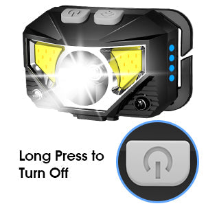 Mygametables LED Rechargeable Headlamp Flashlight with Motion Sensor