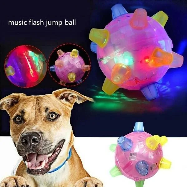 Interactive LED Jumping Activation Ball for Dogs
