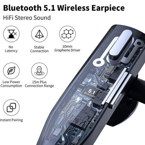 MGT Trucker Dual Mic Bluetooth 5.1 Noise Cancelling Headset