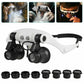 MGT Headband Magnifier with LED Light and 8 Interchangeable Lenses
