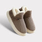 Fleece Slippers with Non-Slip Sole and Ankle Coverage for Indoor Warmth