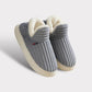 Fleece Slippers with Non-Slip Sole and Ankle Coverage for Indoor Warmth