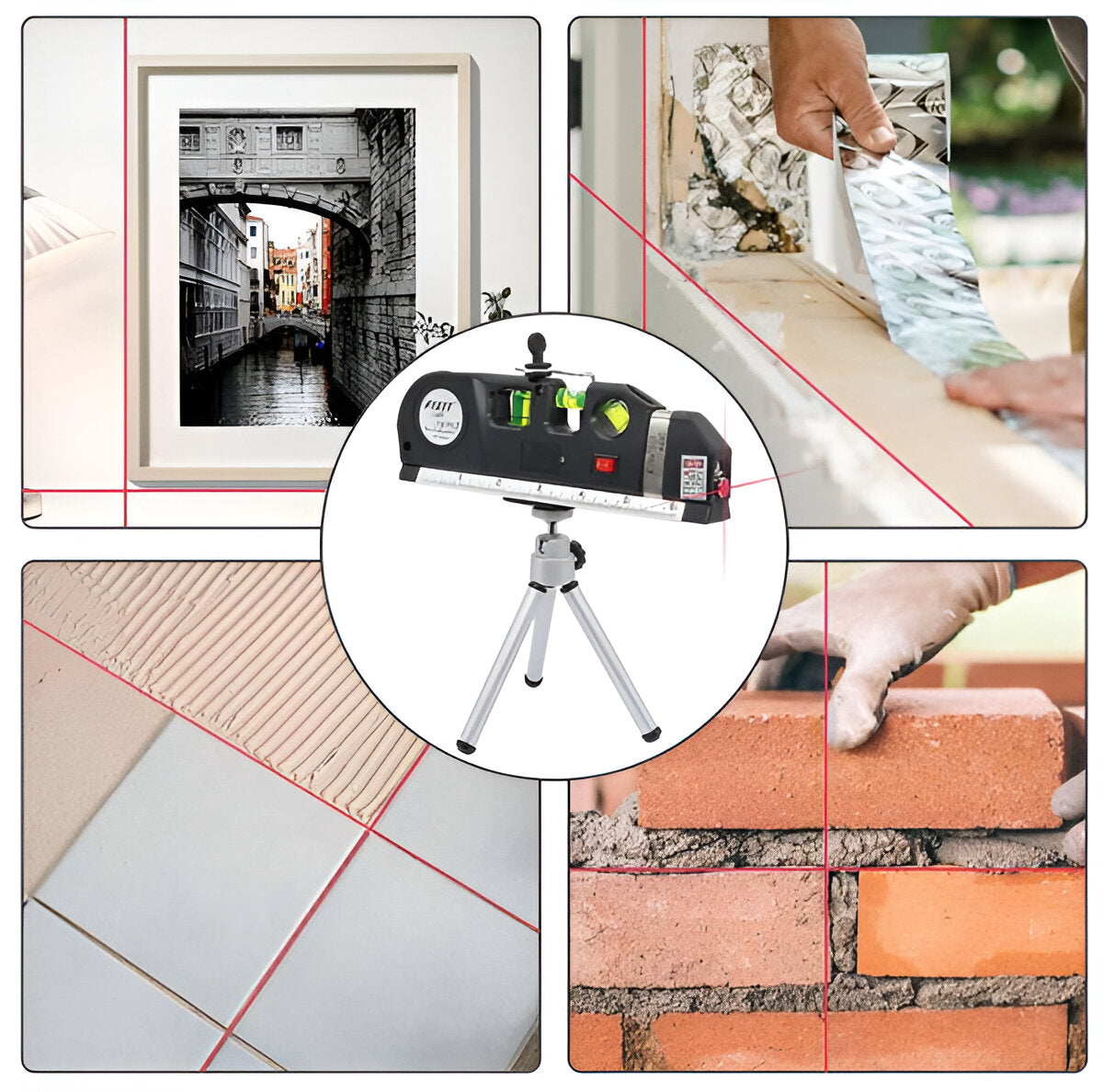 Laser Level with 2.5M Tape Measure and Three Projection Modes