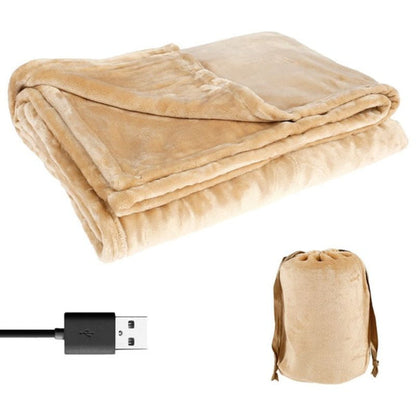 Flannel Heated Blanket with Standard Port Power and Even Heat Distribution