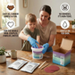 Plaster Handprint Casting Kit with Molding Materials and Customizable Finish