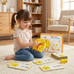 Interactive Time Teaching Clock with Movable Hands and Dice Game Cards