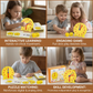 Interactive Time Teaching Clock with Movable Hands and Dice Game Cards