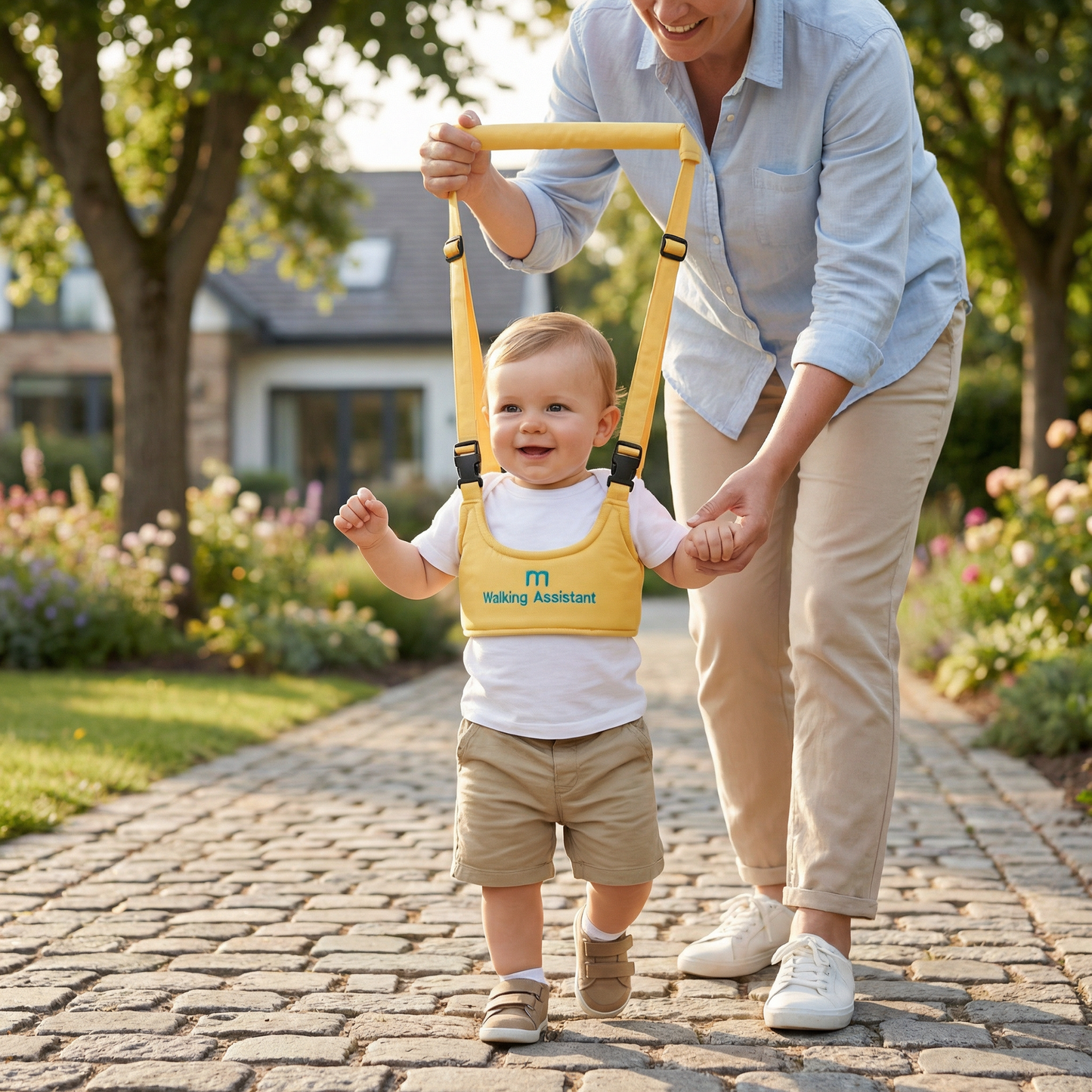Baby Walking Harness with Adjustable Chest Support and Control Strap
