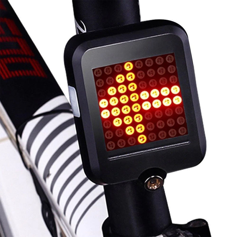 Smart Bicycle Tail Light with Motion-Activated Turn Signals and Laser Lane Projection