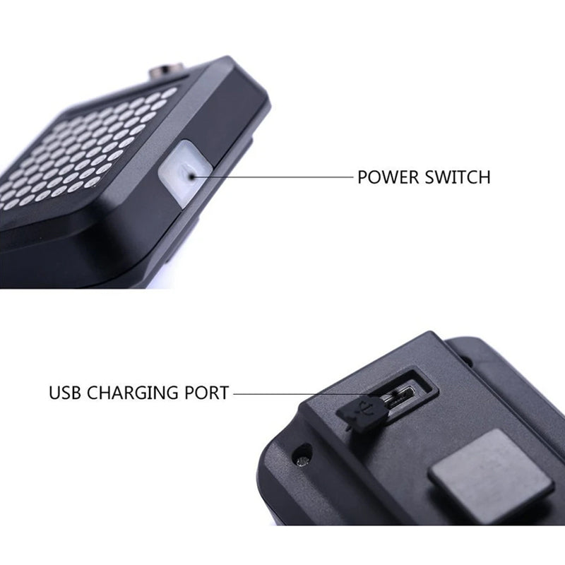 Smart Bicycle Tail Light with Motion-Activated Turn Signals and Laser Lane Projection