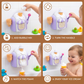 Ice Cream Bubble Maker Bath Toy with Suction Cup and Battery Operation