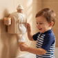Ice Cream Bubble Maker Bath Toy with Suction Cup and Battery Operation