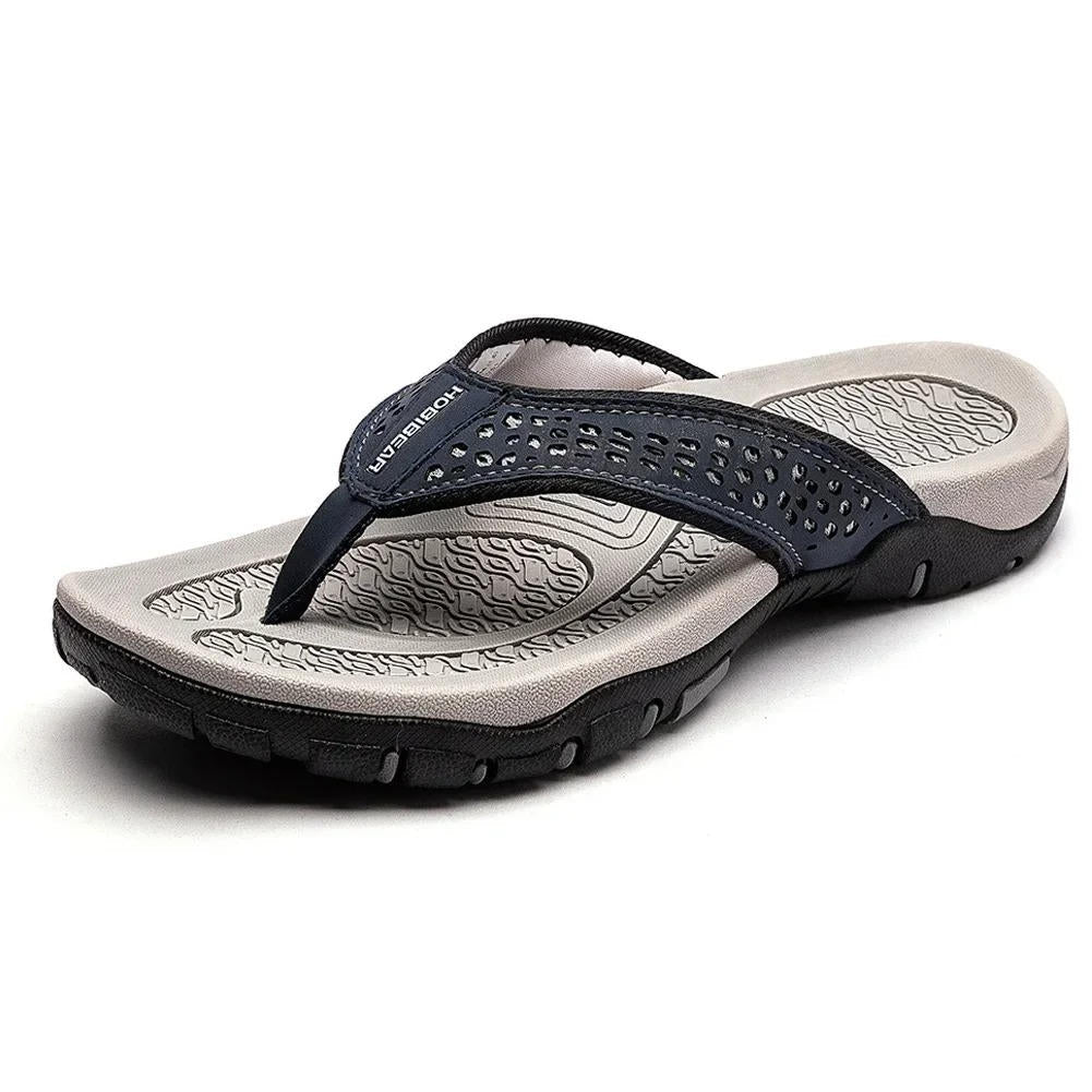 Mens Athletic Sandals with Orthopedic Arch Support and Cushioned Straps