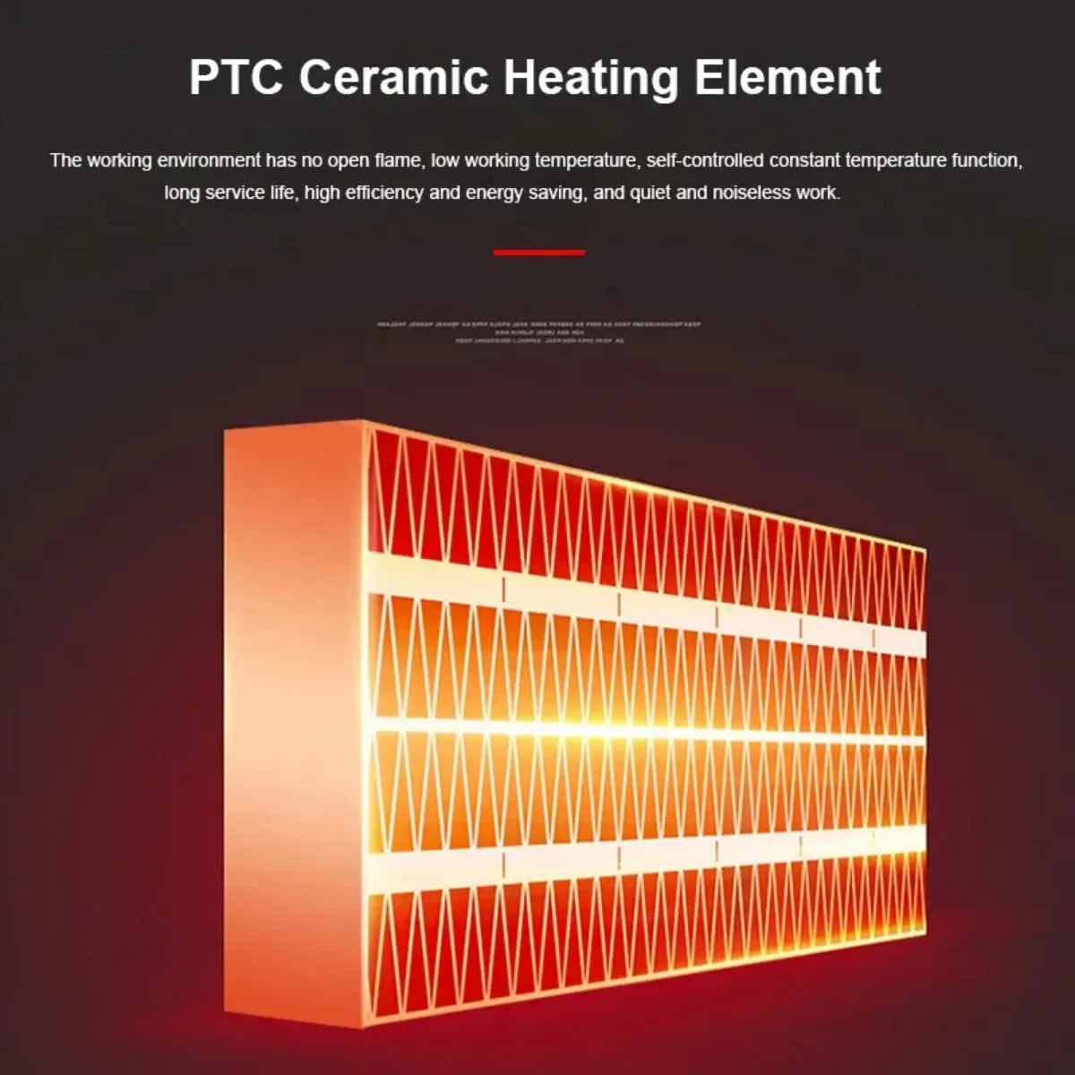 Room Heater with Automatic Tip Over Shutoff and Overheat Protection
