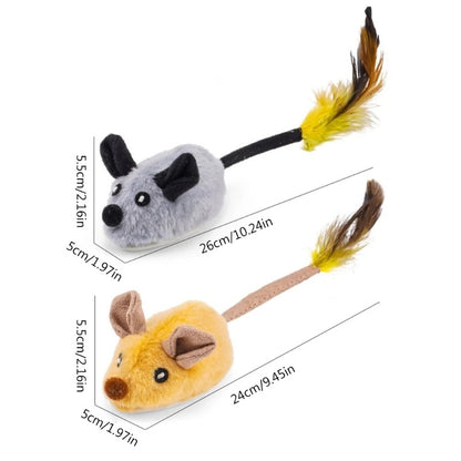 Interactive Cat Mouse Toy with 360 Degree Motion and Obstacle Detection, 4 Hour Runtime