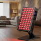 Red Light Therapy Panel with Dual Wavelength LEDs and Adjustable Dimming, Built-in Timer