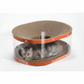 Cat Scratching Board with Corrugated Cardboard and Raised Nest Resting Area
