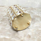 Makeup Brush Holder with Crystal Beads and Stainless Steel Frame, Gold or Silver