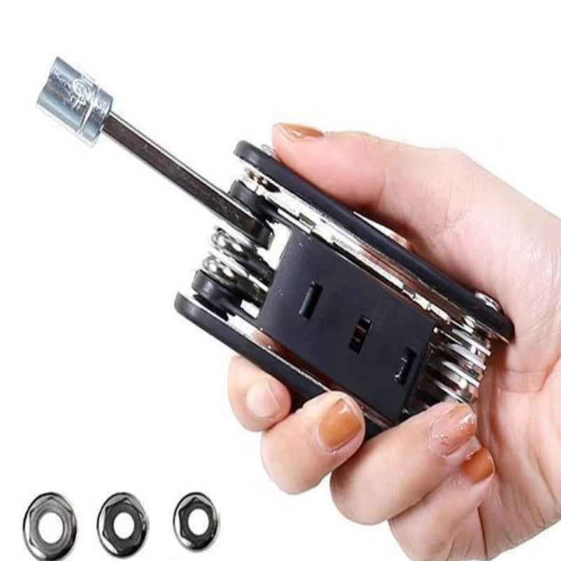16-in-1 Socket Wrench with Rotating Head and Non-Slip Grip for Home Repair