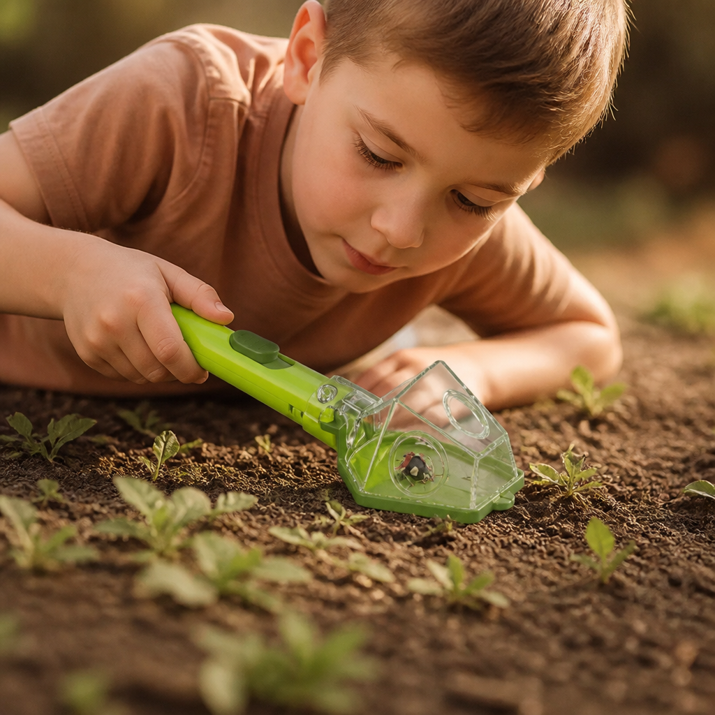 Magnifying Insect Catcher with 6X Lens and Clear Container for Kids