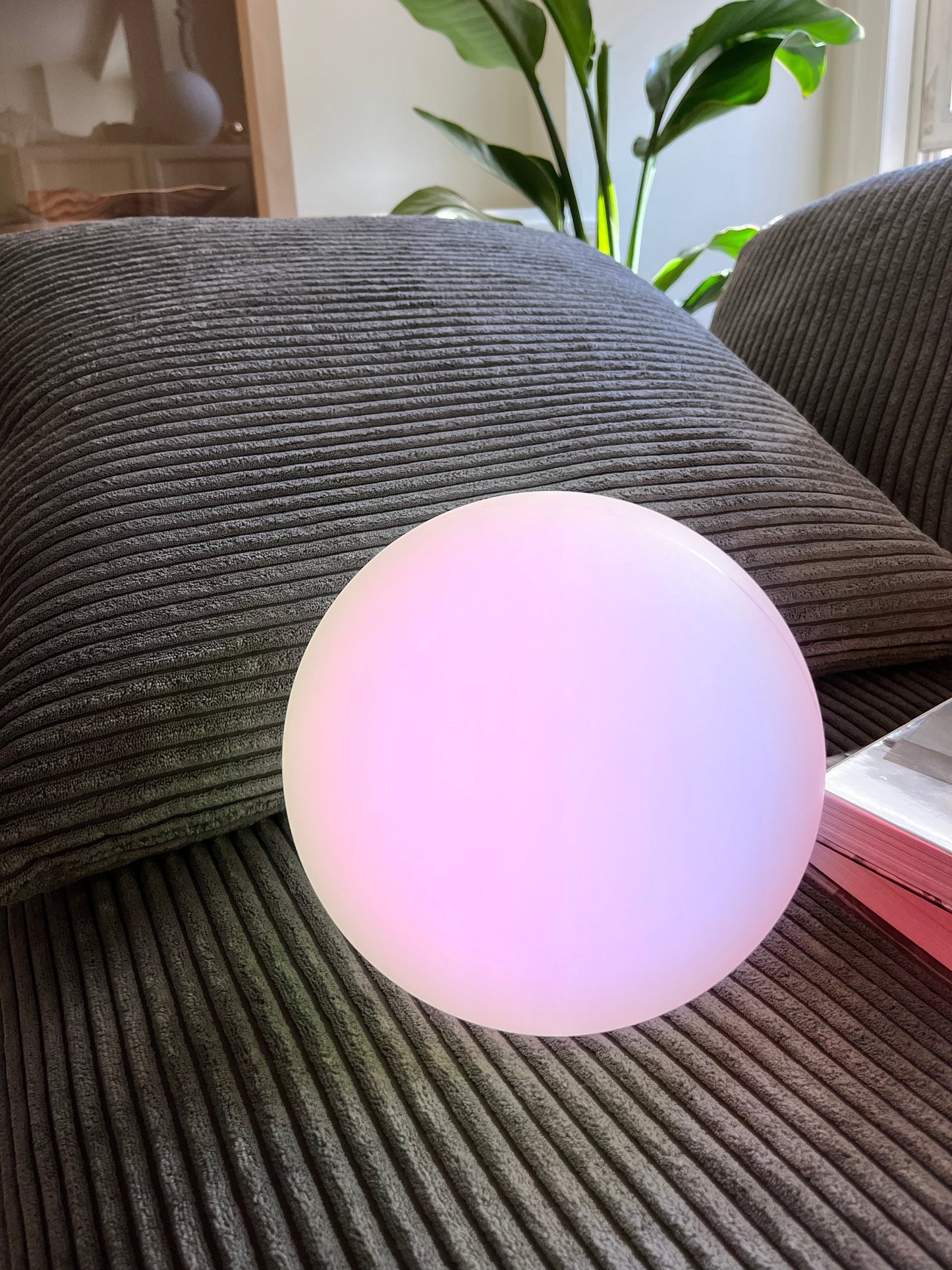 Color Changing Orb Lamp with Remote Control and 10-Hour Runtime