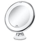 Magnifying Mirror with LED Lighting and Dual Magnification, 360 Rotation