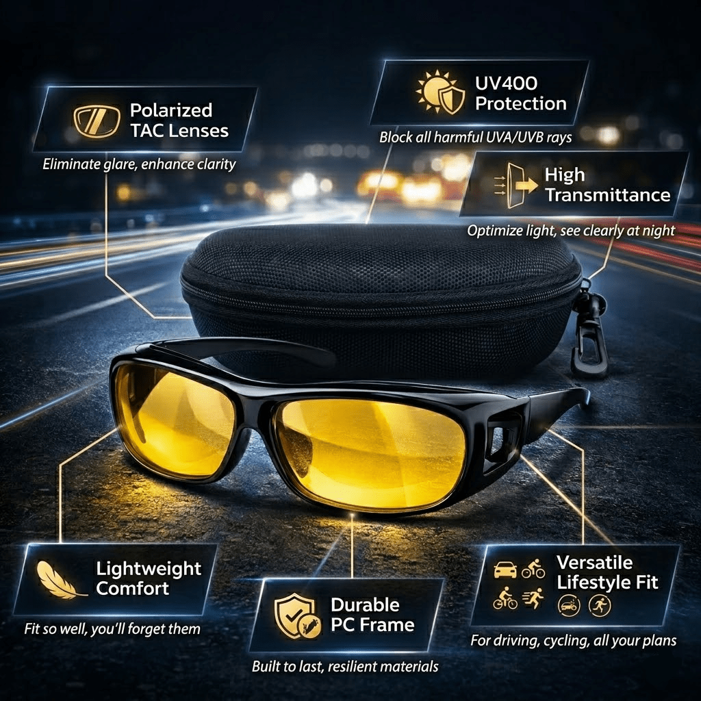 Night Driving Glasses Anti Glare Vision Protection - LICHTZOONE