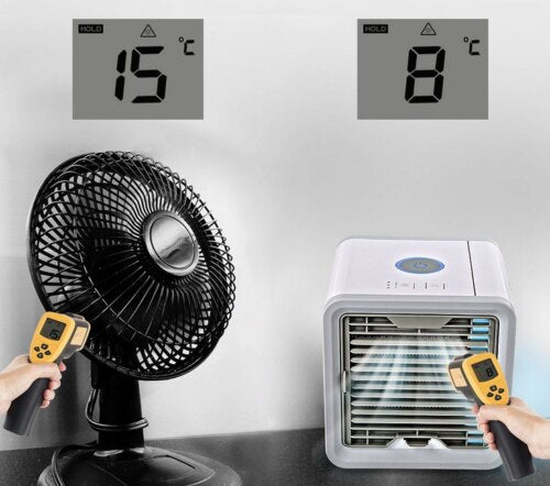 Portable Air Cooler with Humidifier and Air Purifier, 500ml Tank
