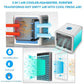 Portable Air Cooler with Humidifier and Air Purifier, 500ml Tank