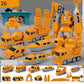 Magnetic Building Vehicle with Robot Transformation and Dual Forms