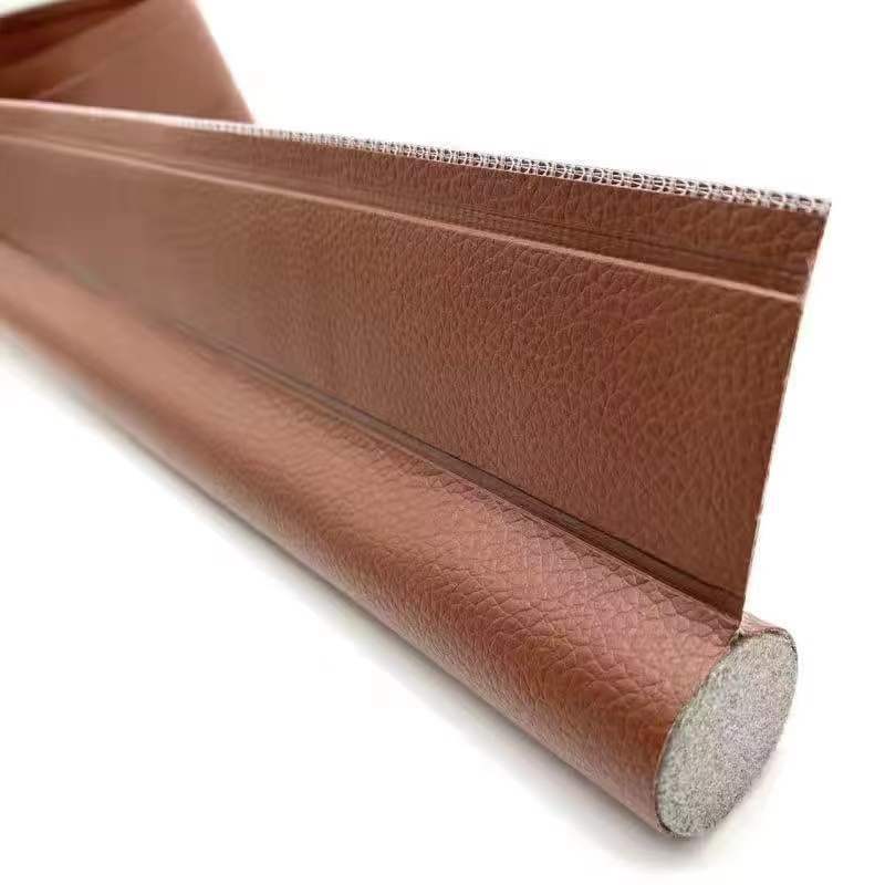 Foam Door Sweep with Rigid Channel and Adhesive Backing for Home Doors