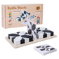 Pocket Sliding Logic Puzzle with Dual Color Tiles and Brain Training